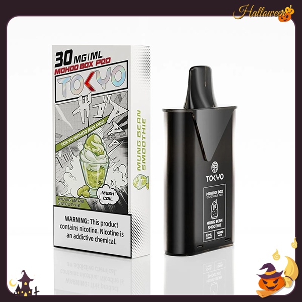 東京魔盒煙彈 12ML10000口大容量煙彈 綠豆冰沙