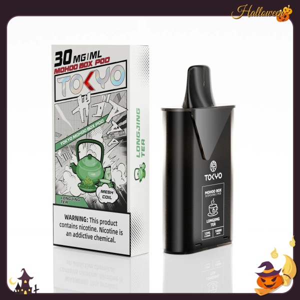 龍井茶味 東京魔盒煙彈 12ML10000口大容量煙彈 東京魔盒商店