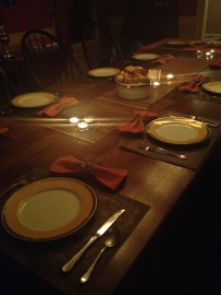 Pretty table setting by Emily