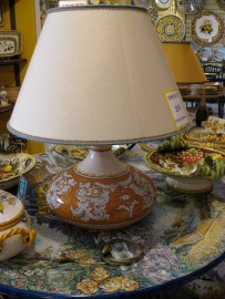 Maiolica lamp I purchased from a shop in Ravello